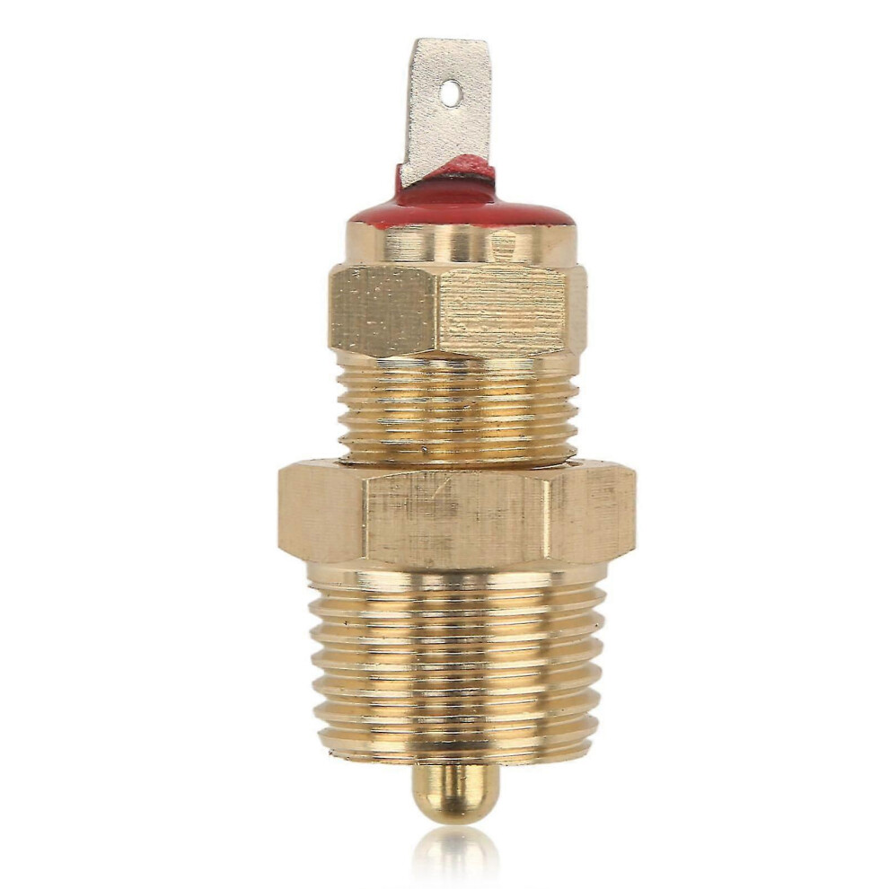 Kikidex (As Show, One Size) Engine Radiator Cooling Fan Thermostat Temperature Switch 3/8In Npt Thread 185 200F For 10 12 14 16In Fans