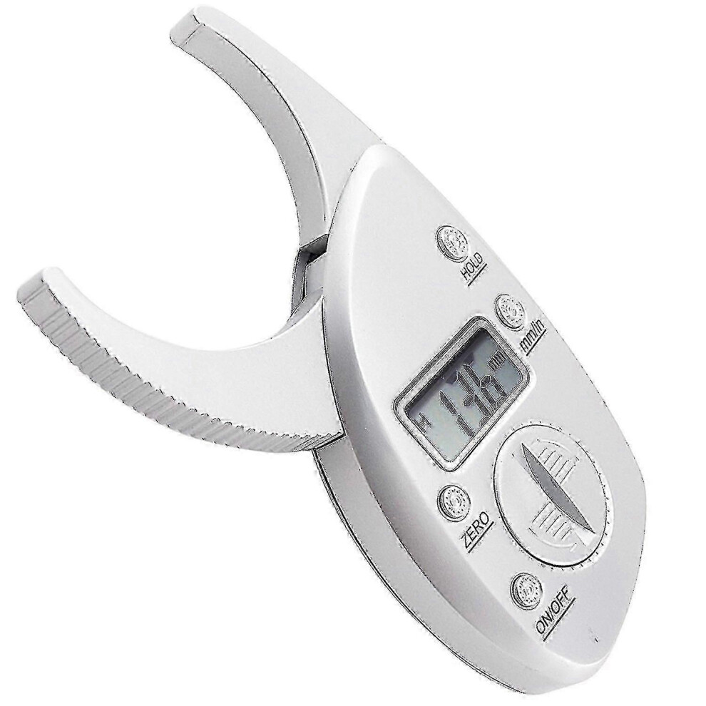 Digital caliper for measuring skinfold thickness