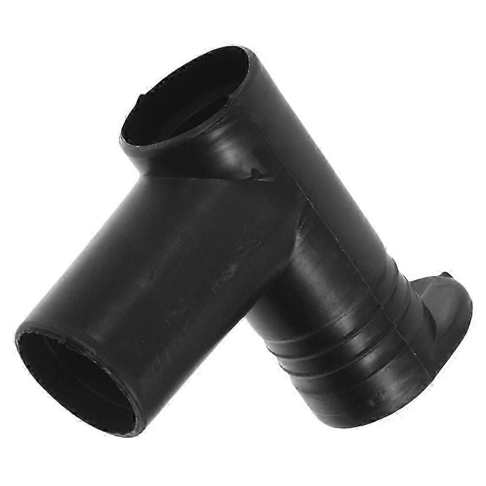 Kikidex (As Show, One Size) Closet Rod Support Clothes Rack Parts For Wardrobe Tube Support Secure Connection Black Plastic 1Pcs