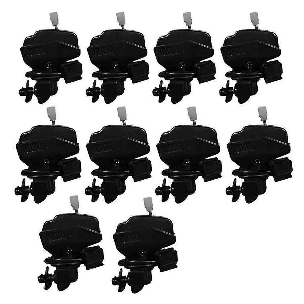 Kikidex (As Show, One Size) 10Pcs Boat Motor Coffee Stirrer, Stainless Steel Clip Drink Mixer, Novelty Miniature Boat Engine
