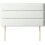 (King Silver)Plush Velvet Horizontal Lined Headboard 1