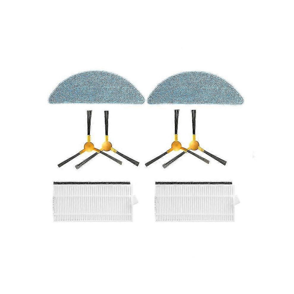 Kikidex (As Show, One Size) Side Brush + Filter + Mop For X500/X600 T8 M1 S6 Robot Vacuum Cleaner Accessory Replacement Kit