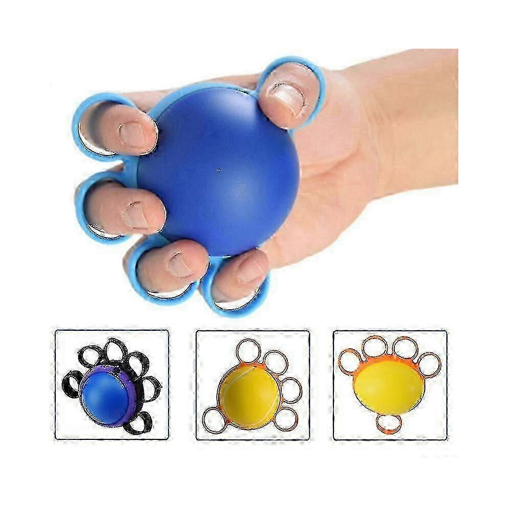 (4.5 Kg, Silicone) Hand Strengthening Device, Ball Stretcher, Finger Exercise, Muscle Relaxation, Recovery, Rehabilitation, Quality Equipment Blue