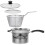 1 set kochtopf mit , frittiertopf, saucepan 1