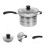 1 set kochtopf mit , frittiertopf, saucepan 11