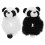 2 fell-scrunchies pandas, plüsch haargummis elastisch 2
