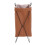 Living And Home Collapsible PU Leather Laundry Hamper with Metal Frame 3