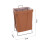 Living And Home Collapsible PU Leather Laundry Hamper with Metal Frame 6