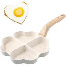 Fried Egg Pan Heart Shaped Pancake Pan 4 Compartment Non-Stick Frying Pans Induction Omelette Pan Small Frying Pan