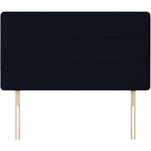 (King Black)Plush Velvet Horizontal Lined Headboard