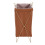 Living And Home Collapsible PU Leather Laundry Hamper with Metal Frame 3