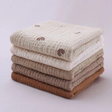 (Rainbow) Single Cotton Small Muslin Square Cloth