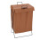 Living And Home Collapsible PU Leather Laundry Hamper with Metal Frame 1