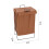 Living And Home Collapsible PU Leather Laundry Hamper with Metal Frame 6