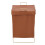 Living And Home Collapsible PU Leather Laundry Hamper with Metal Frame 2