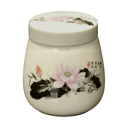 Porcelain Eggs Cooking Container Multipurpose-Ink lotus