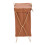 Living And Home Collapsible PU Leather Laundry Hamper with Metal Frame 3