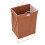Living And Home Collapsible PU Leather Laundry Hamper with Metal Frame 4