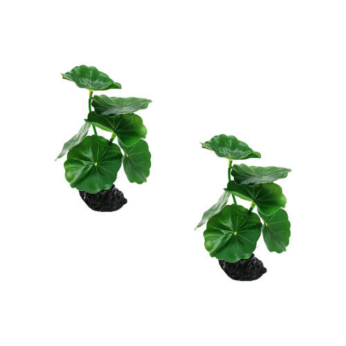 Aquarium Landscape Leaf Model Aquariums-Lotus leaf grass