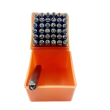 37 Pcs 3mm Metal Stamping Set Number & Letter Punch Set