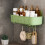 Damage Frees Hanging Bathroom Organizer Plastic Shelf For-L 6