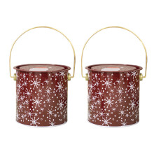 Pack of 2 Christmas Treat Candy Box with Handle-G style