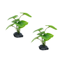 Fish Tanks Plant Artificial Leaf Crafts-Taro leaf grass