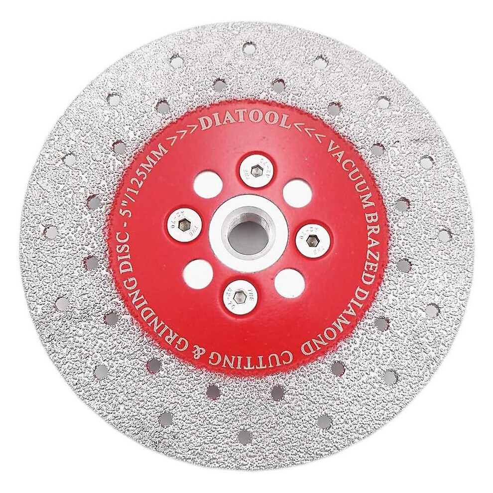 Kikidex (As Show, One Size) Diamond Disc 125Mm Double Sided Saw Blade For Cutting And Grinding Stone Granite Marble Tile