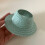 Doll Sun Hat With Ear Cutouts Empty Top Straw Hat -Water Green 6