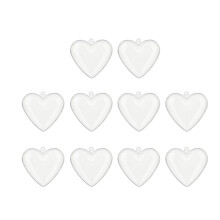 10Pcs Creative Snacks Jar for Party Display-Heart shape 6cm