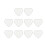 10Pcs Creative Snacks Jar for Party Display-Heart shape 6cm 1