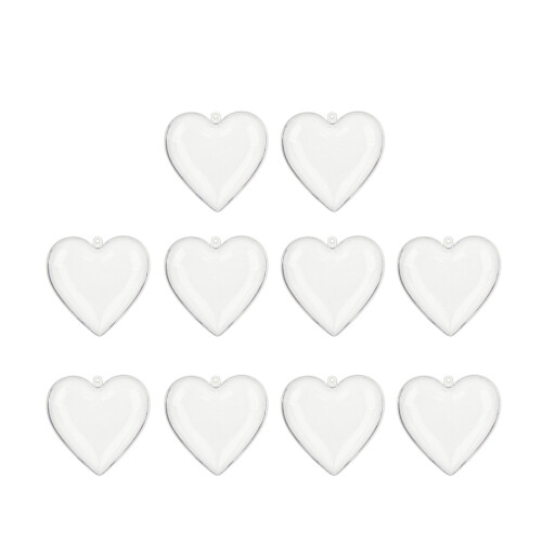 Transparent Candy Jar Decorative Candy Holder-Heart shape 8cm