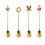 4pcs Christmas Spoon Set Stainless Steel Fork-Four spoons 1