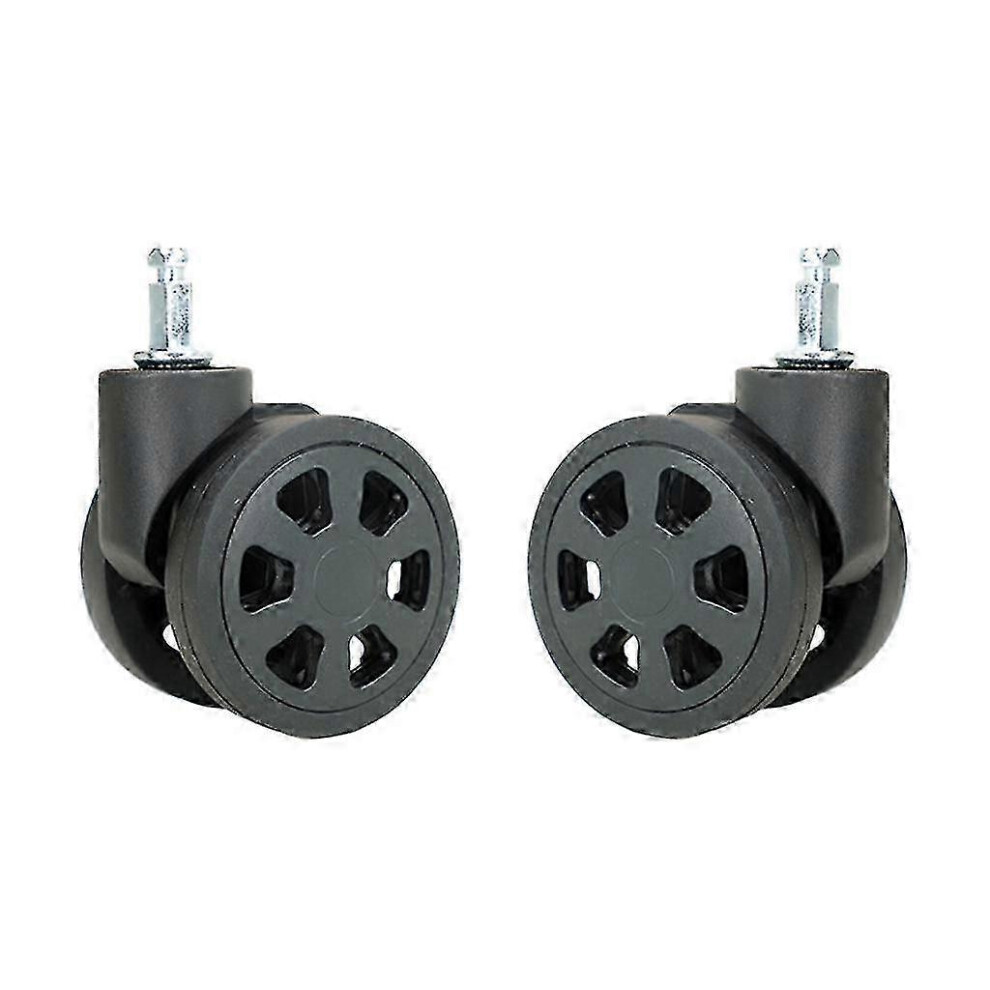 Kikidex (As Show, Black) Durable Replacement Wheels Universal Quiet Wheels Versatile Wheels 1 Pair For Luggage Smooth Rolling & Easy To Install