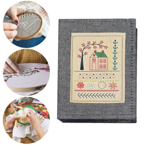 Stitches Book Embroidery Instructions Book-B style grey book 1