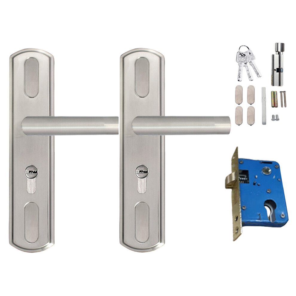 Entry Door Handle With Lock And Key For-125 Real Copper Lock 7704000059398
