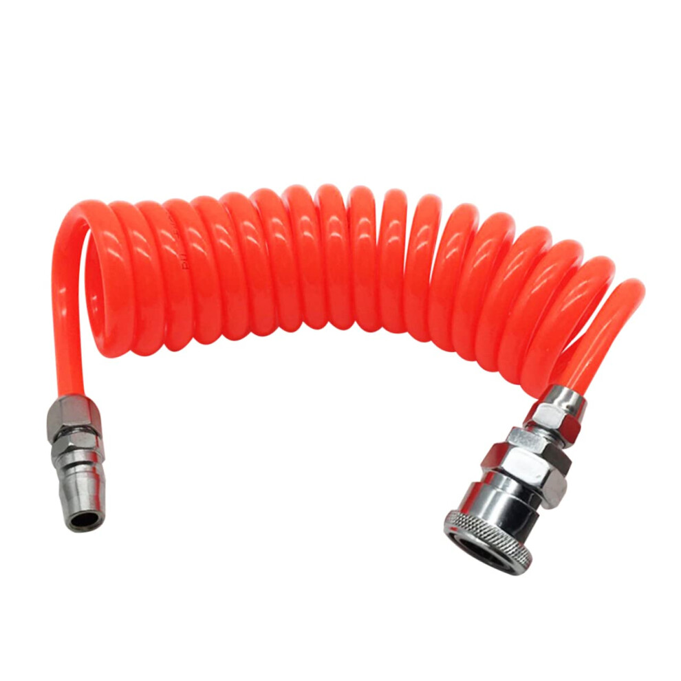 Flexible Pu Recoil Air Hose 8Mm X 5Mm 3M Standard Connector For Air Compressors And Pneumatic Tools Assorted Colors 9393856733491