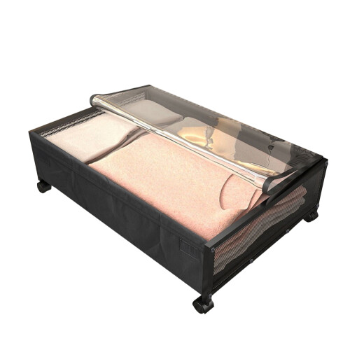 Living And Home 2 Pcs Under Bed Storage Containers with Wheels 2