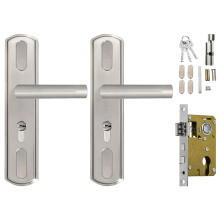 Entry Door Handle with Lock and Key-125 bearing lock bod