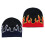Flame Beanies  Flame Skull Cap Knit Beanies Hat Y2K-Green 6