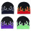 Flame Beanies  Flame Skull Cap Knit Beanies Hat Y2K-Green 2