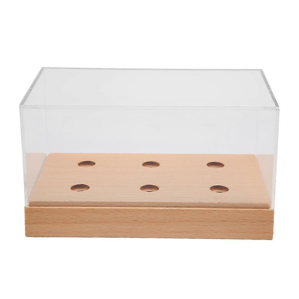 Kikidex (As Show, One Size) Vinyl Record Player Cover Storage Box Phono Stand Protection Dust Box Light
