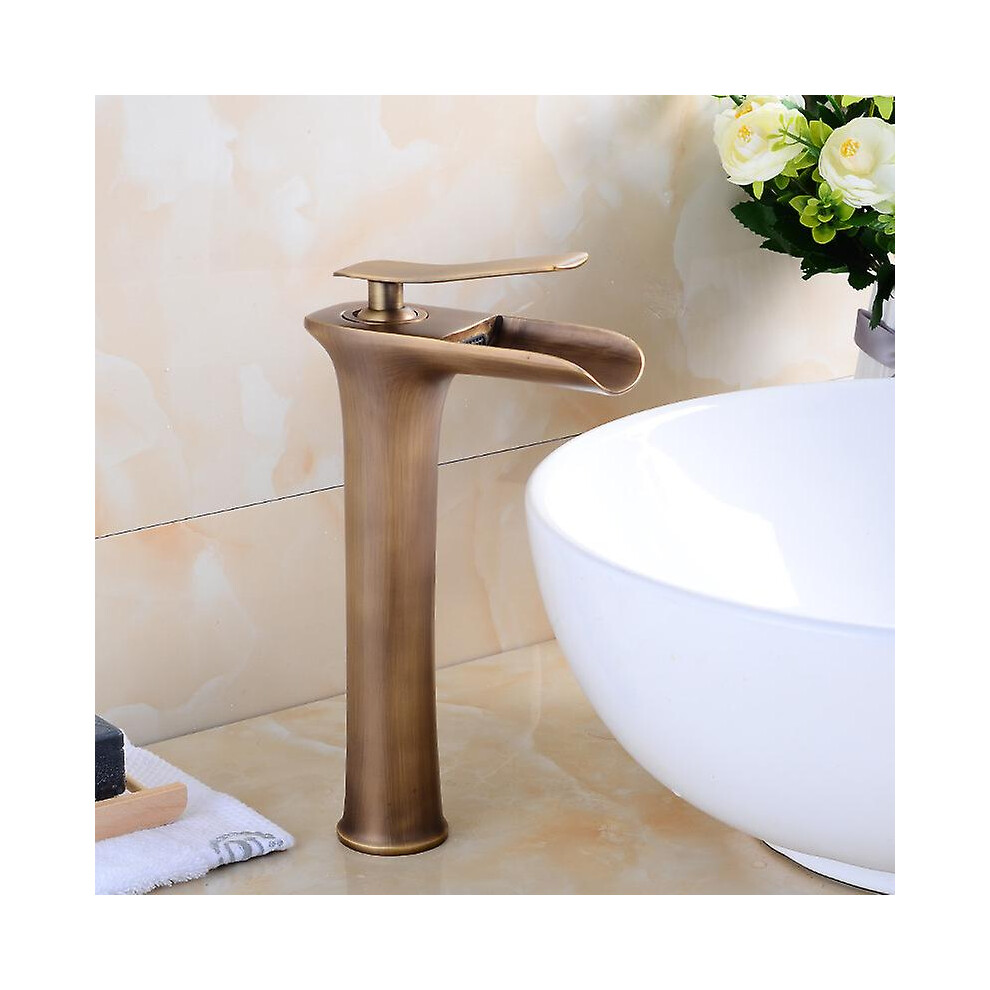 Kikidex (As Show, One Size) Antique Brass Basin Faucet Top Basin Faucet