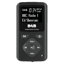 (As show, One size) DAB/DAB Digital Radio Bluetooth 4.0 Personal Pocket FM Mini Portable Radio Earphone MP3 Micro-USB f