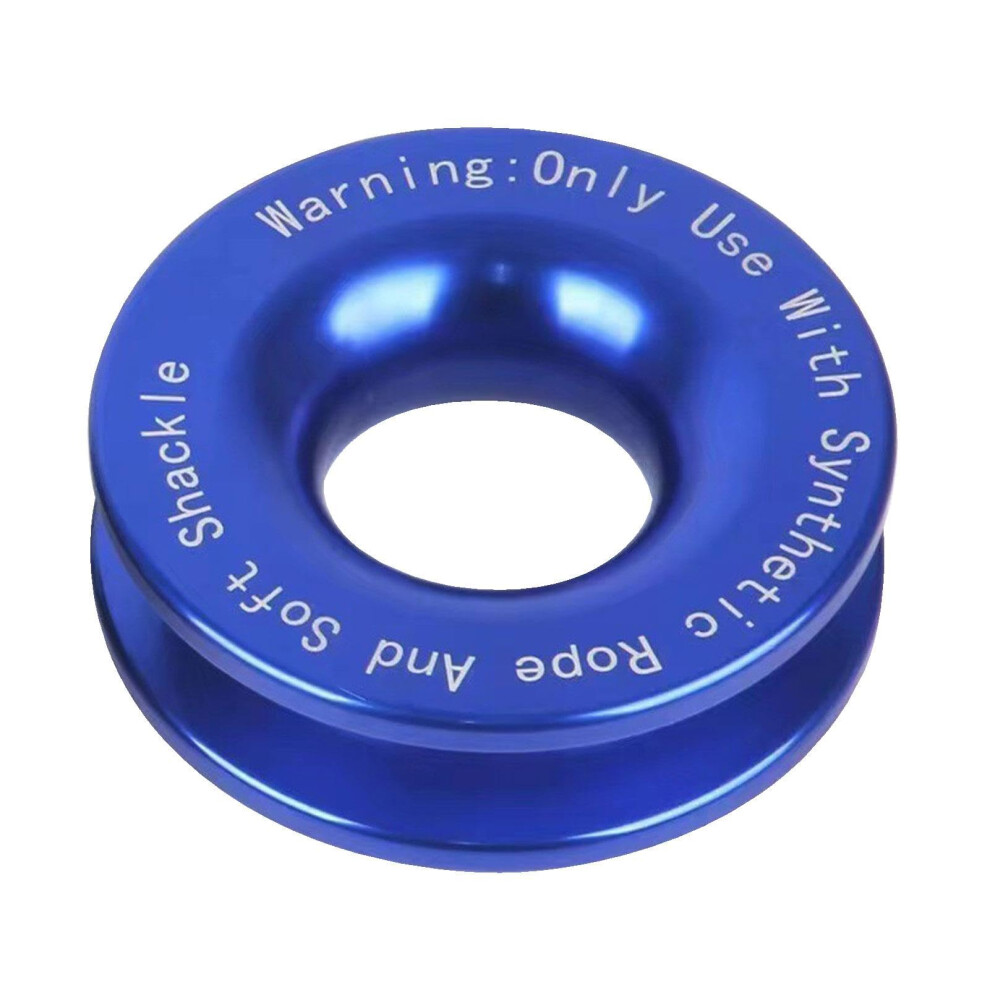 Soft Shackle Recovery Winch Neck Block Heavy Duty Snatch Block Pulley For Atv Utv Suv Truck Towing Blue 9067246411657