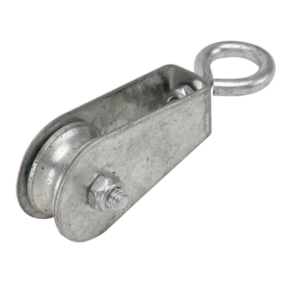 Small Steel Pulley With Bearing For Diy Pulley Setup, Wear-Resistant Wire Rope Lifting Block, Quiet And Stable 9393856734115