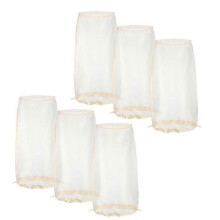 (Beige) 6 Pcs Wig Storage Bags Adjustable Wig Bag with Drawstring Portable Travel Organizer for Keep From Di