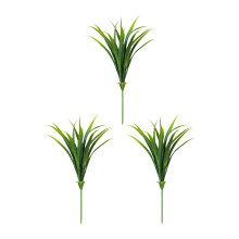 Realistic Grass Plant with Ground Stake Faux Greenery-Green 3