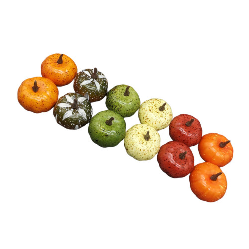 12 Permanent Spume Vegetable Decorations Fall Harvest
