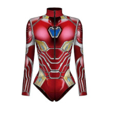 (M,Red)New Superhero Cosplay Sexy Spiderman Costume Bodysuit Halloween Carnival Party Disguise For Women